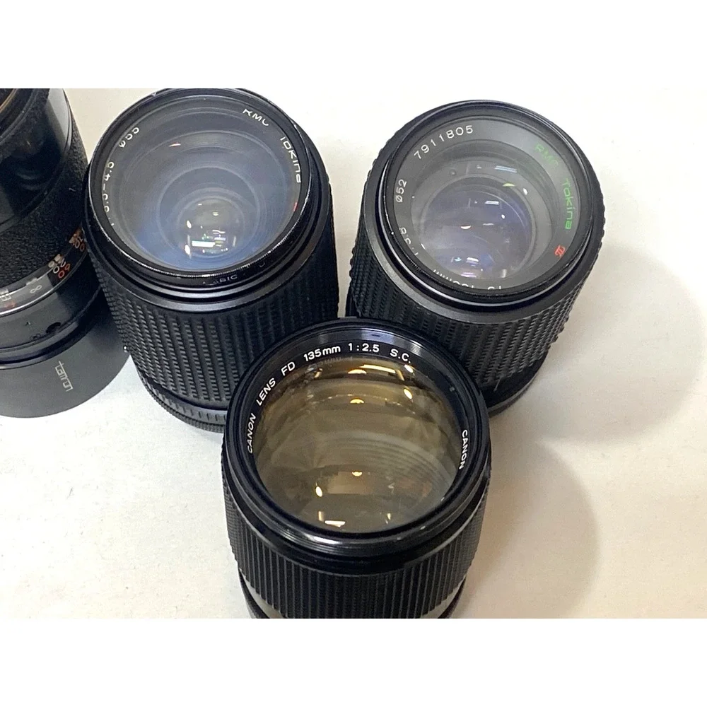 Lot of Vintage Camera Lenses Filters Cameras and Accessories